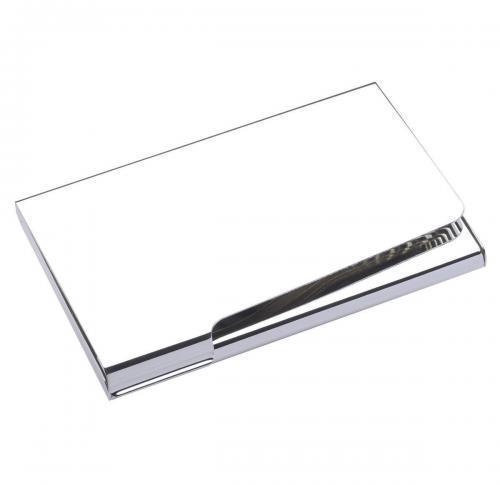 Metal Business Card Holder Shiny Nickel Plated